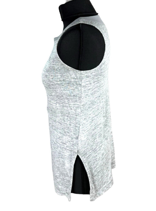100% Pure Gray Catherine Malandrino Grey Sleeveless Vest 100% Linen Women's UK Size XS