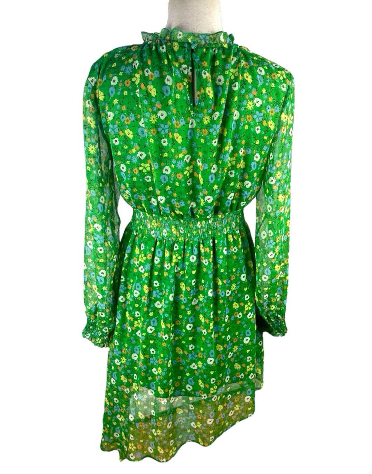 Boohoo Floral Mini Dress Women's UK Size 12 Fit & Flare Elasticated Waist