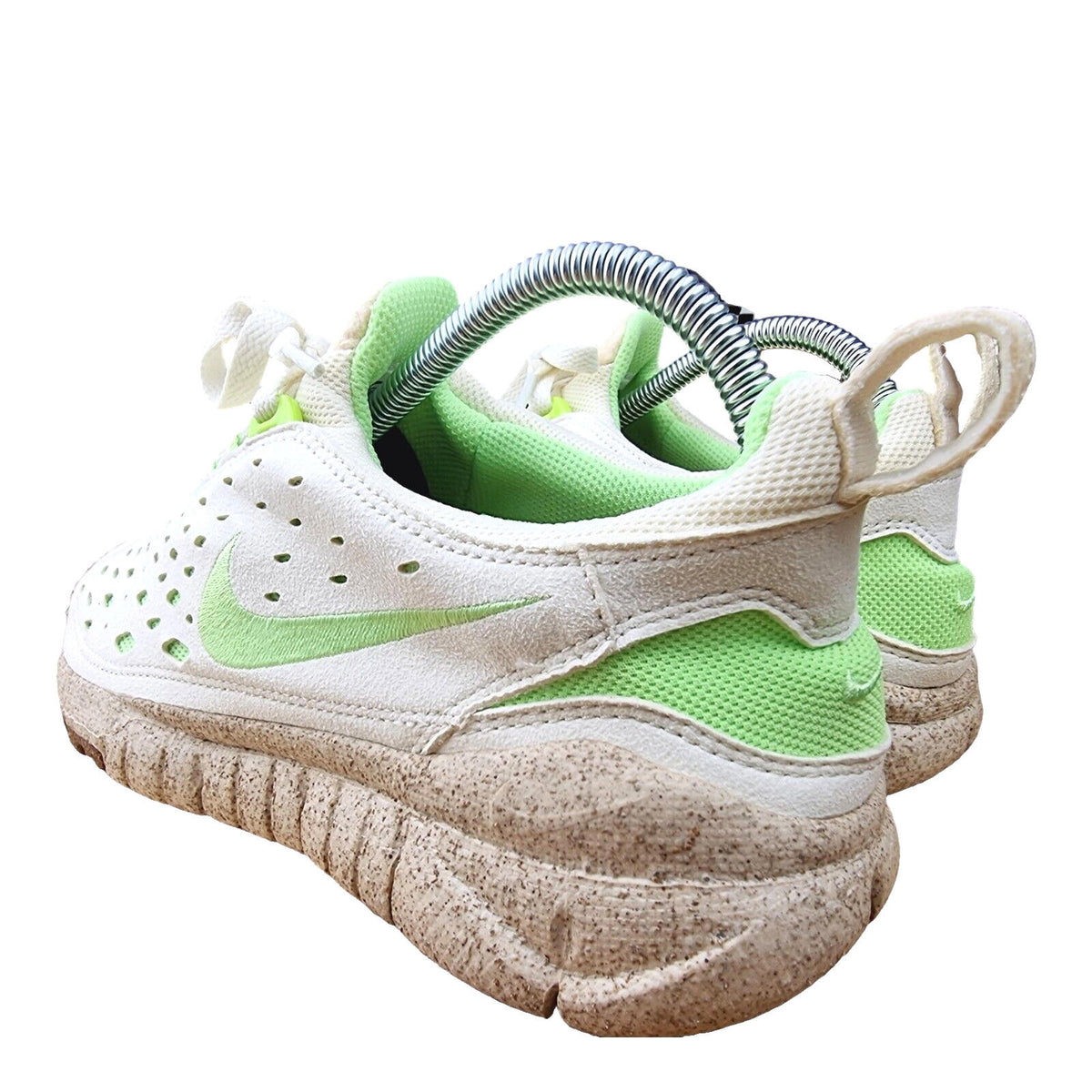 Nike Trainers Free Run Trail Premium Running Women's UK Size 7 White & Green