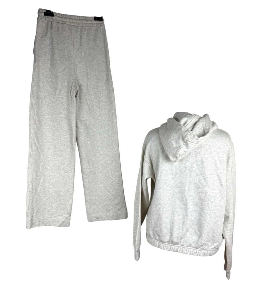 H&M Gray H&M Joggers Co Ord Set Women's UK Size XS Jersey Hoodie Jog Pants Light Grey