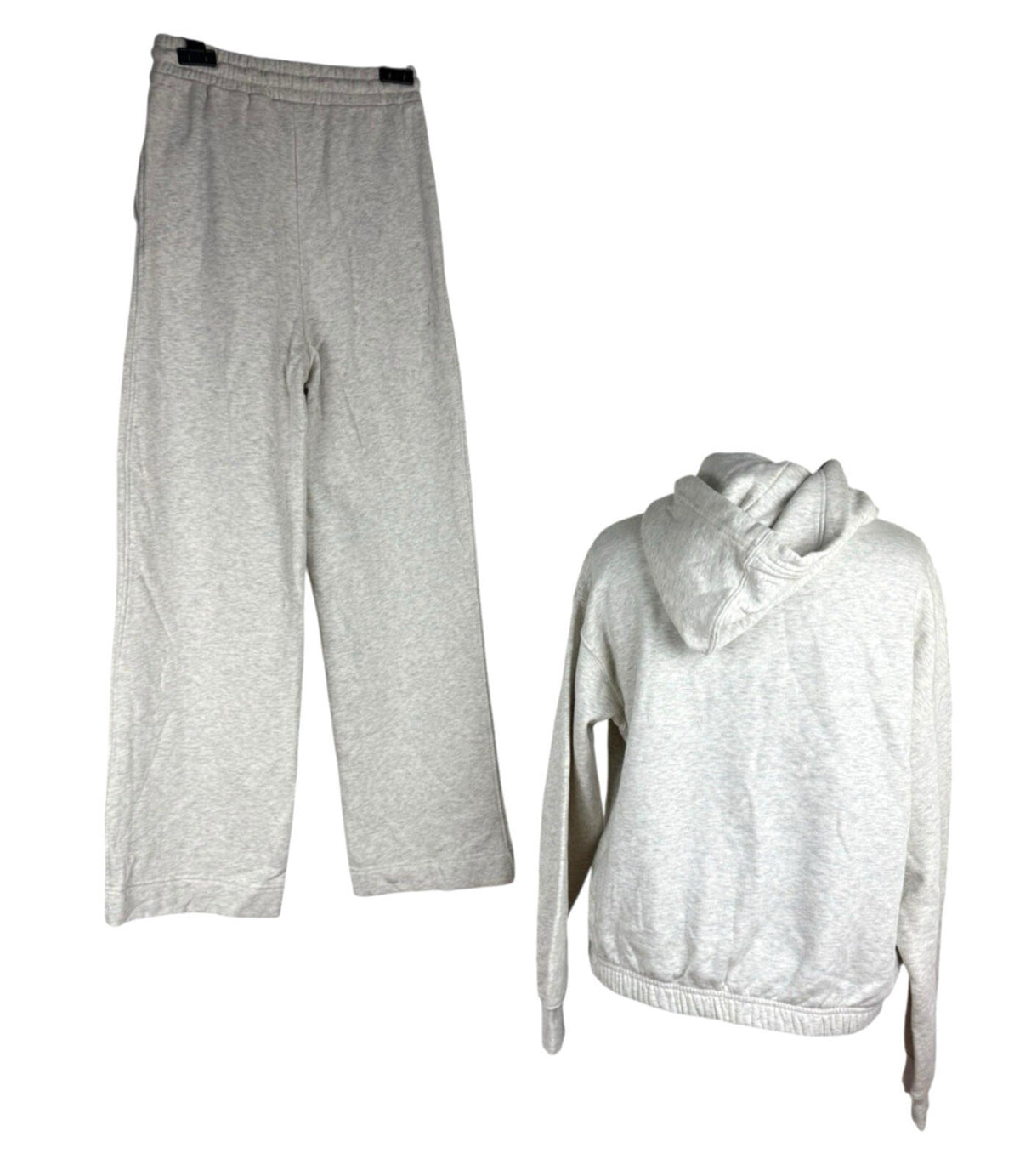 H&M Gray H&M Joggers Co Ord Set Women's UK Size XS Jersey Hoodie Jog Pants Light Grey