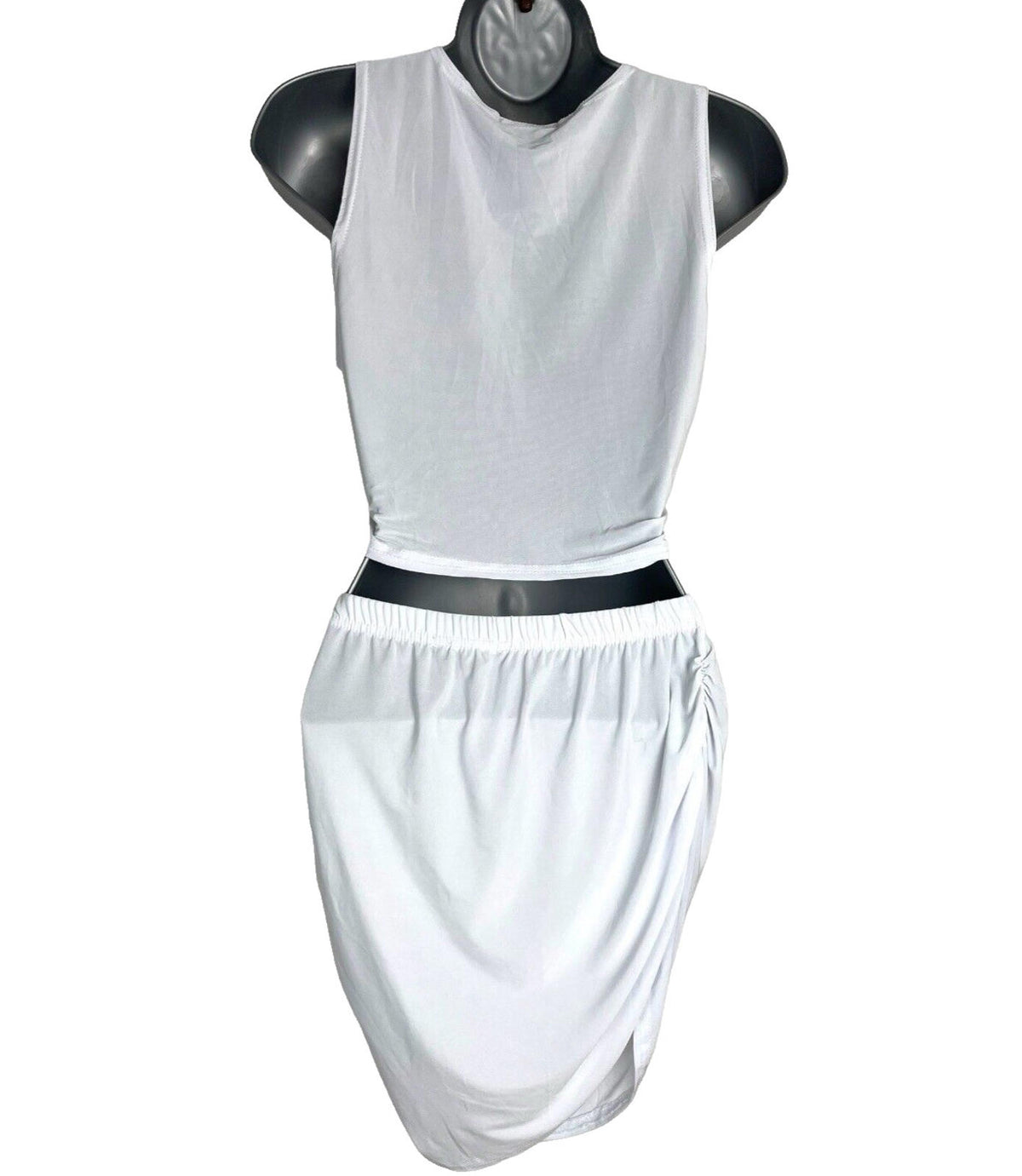 Pretty Little Thing Two-Piece Set Women's UK Size 8 Bandage Skirt & Crop Top