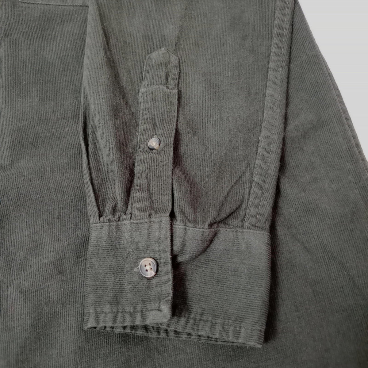 Sunrise Kingdom Corduroy Shirt Men's UK Size S Black Long Sleeve Pocket