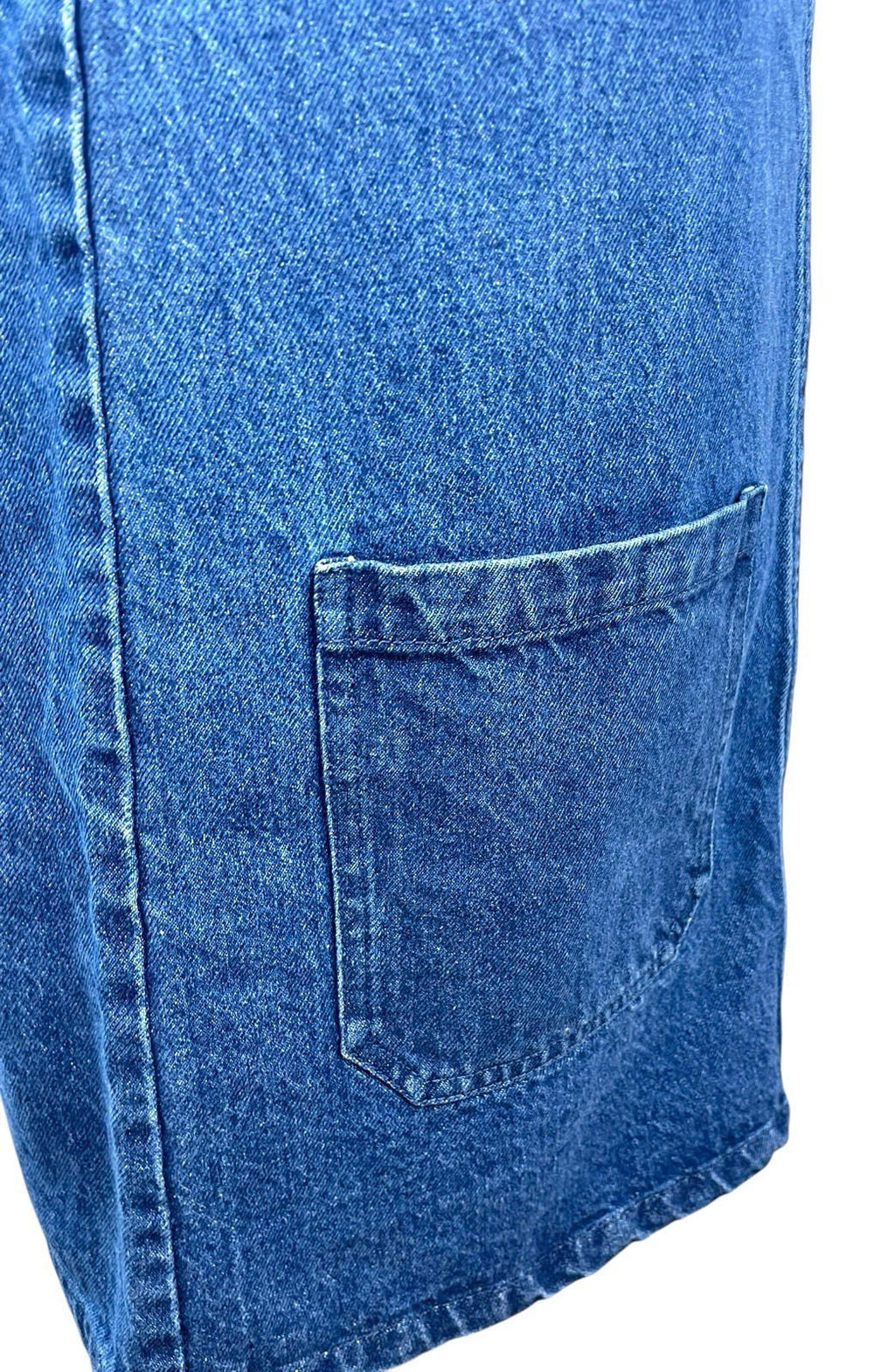 Co Blue Pep & Co Dark Denim Pinafore Mini Dress Women's UK Size 12