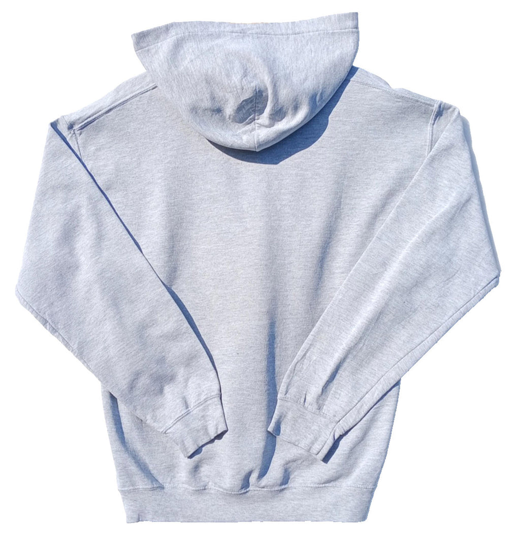 Gildan Gray USA High School Baseball Hoodie Men's UK Size M Grey Jersey Hooded Pockets