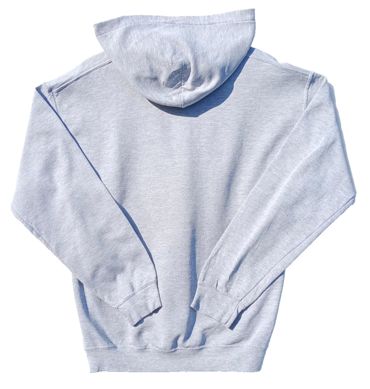 Gildan Gray USA High School Baseball Hoodie Men's UK Size M Grey Jersey Hooded Pockets