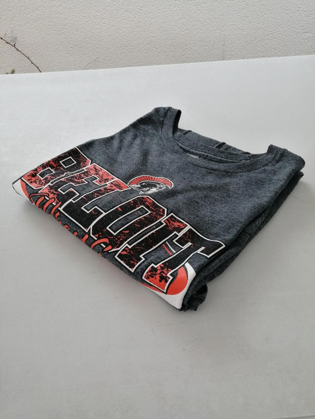 Gildan Gray Beloit Wrestling 2022 Graphic Print T-Shirt Men's Size XL Slate Crew Neck