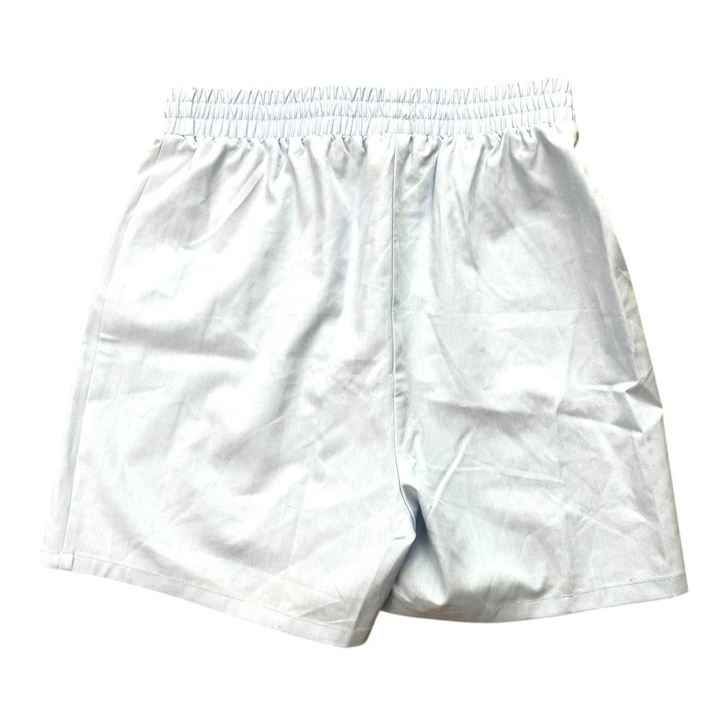 Pretty Little Thing Boyfriend Shorts Light Blue Elastic Waist Women's UK Size 8