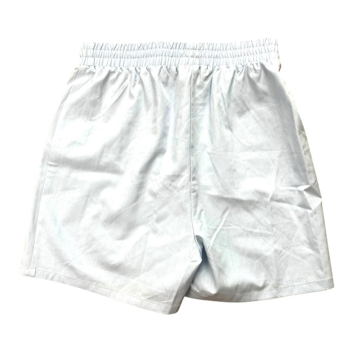 Pretty Little Thing Boyfriend Shorts Light Blue Elastic Waist Women's UK Size 8