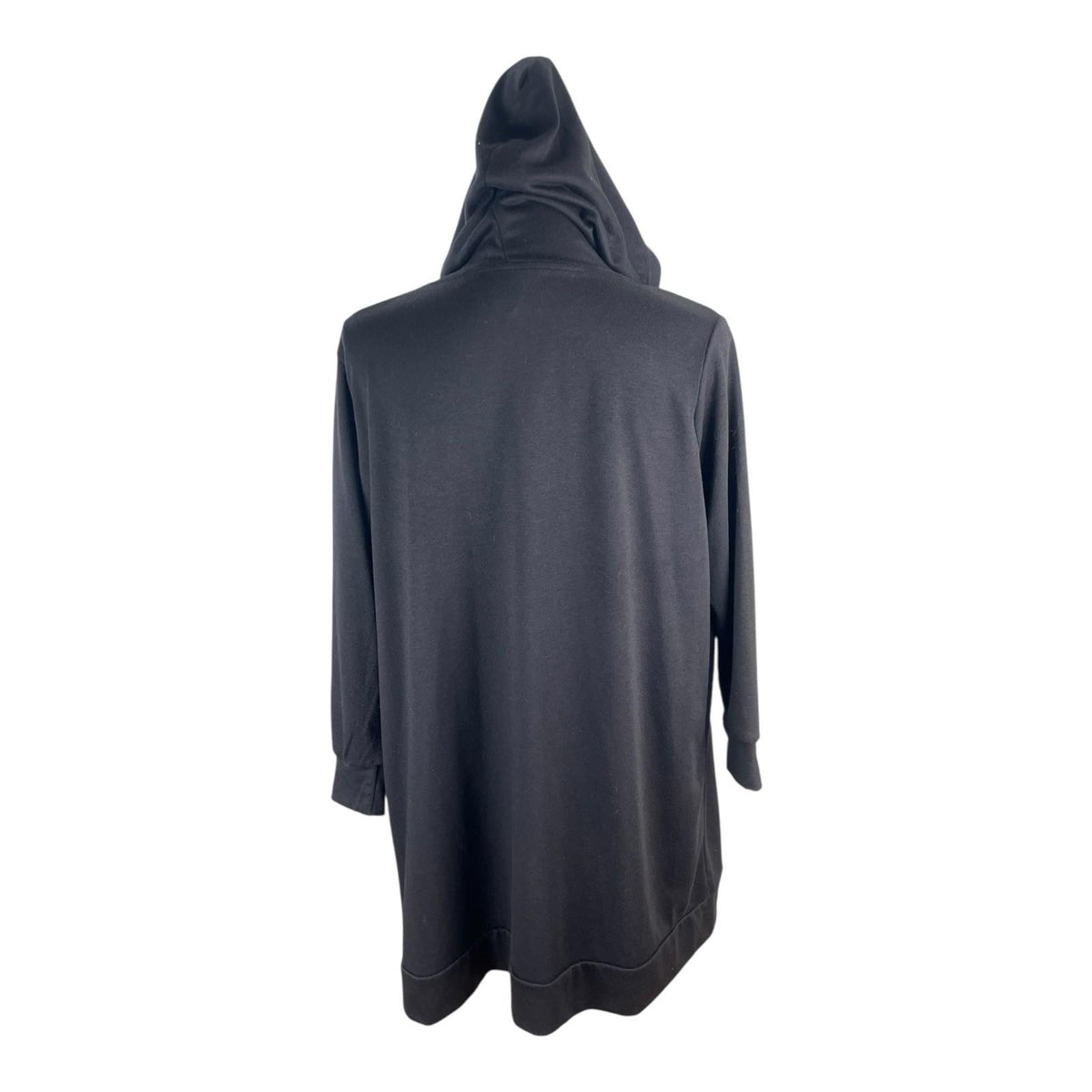 Cyrus London Oversized Long Jacket Black Hooded Women's UK Size 8-10