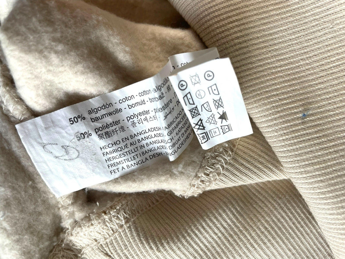Zara Jumper Jersey Cream Beige Cropped Sweater Women's UK Size S