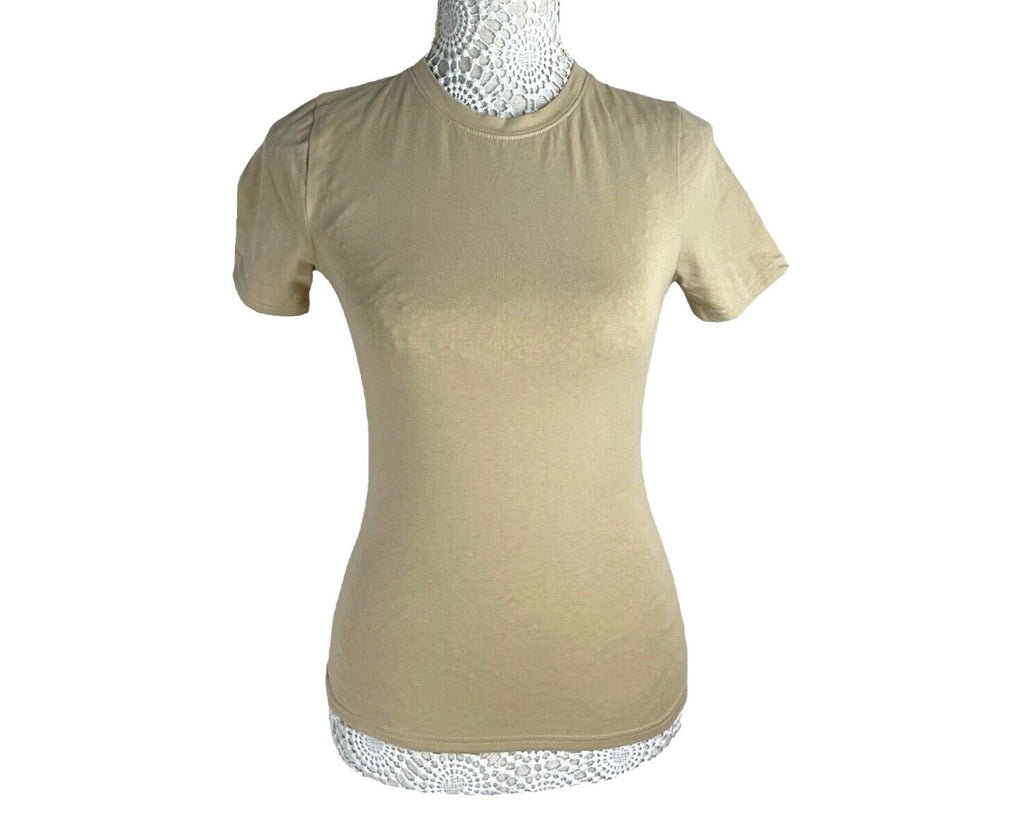 Pretty Little Thing Tall Beige T-shirt Women's UK Size 8