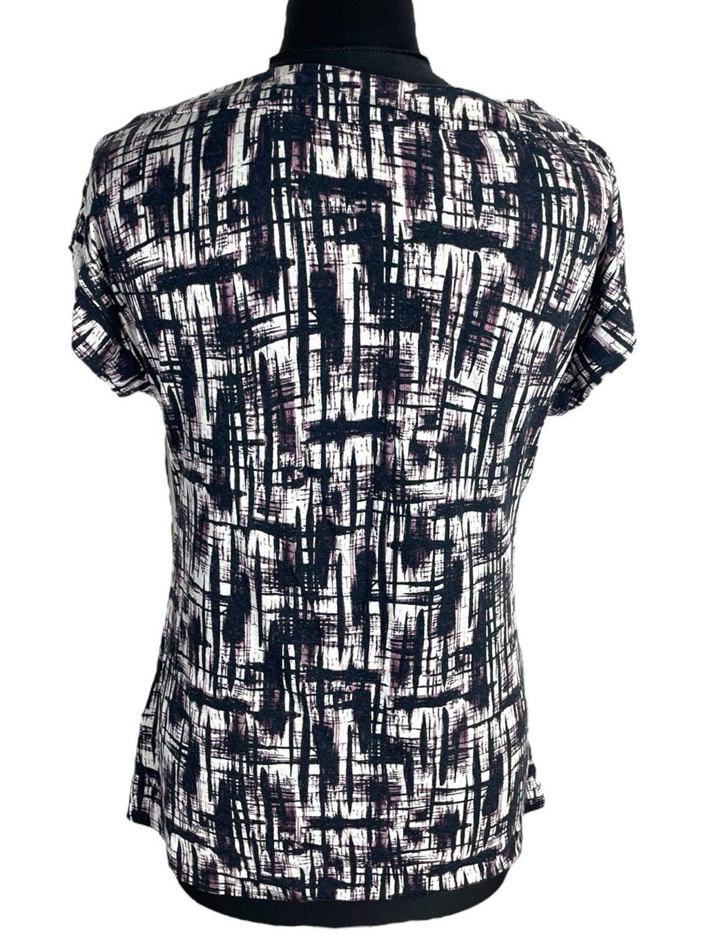 Next Black Purple T-shirt Top Flattering Women's UK Size 10
