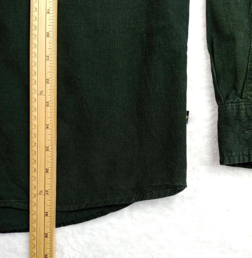Sunrise Kingdom Corduroy Shirt Men's UK Size S Black Long Sleeve Pocket