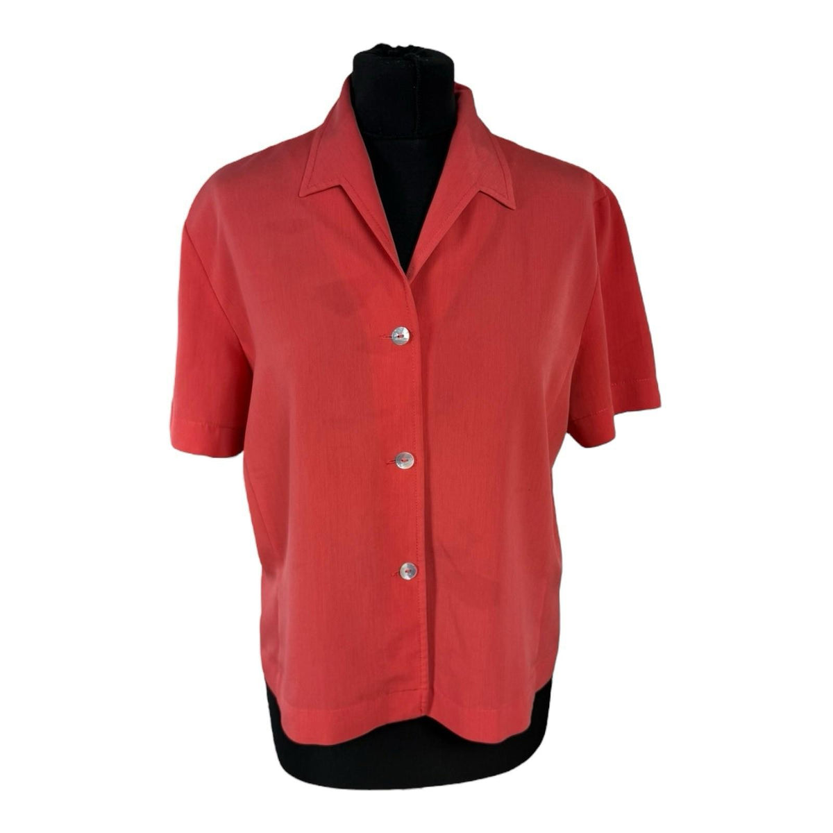 wallis Orange Wallis Burnt Orange Blouse Cropped Collared Women's UK Size 14