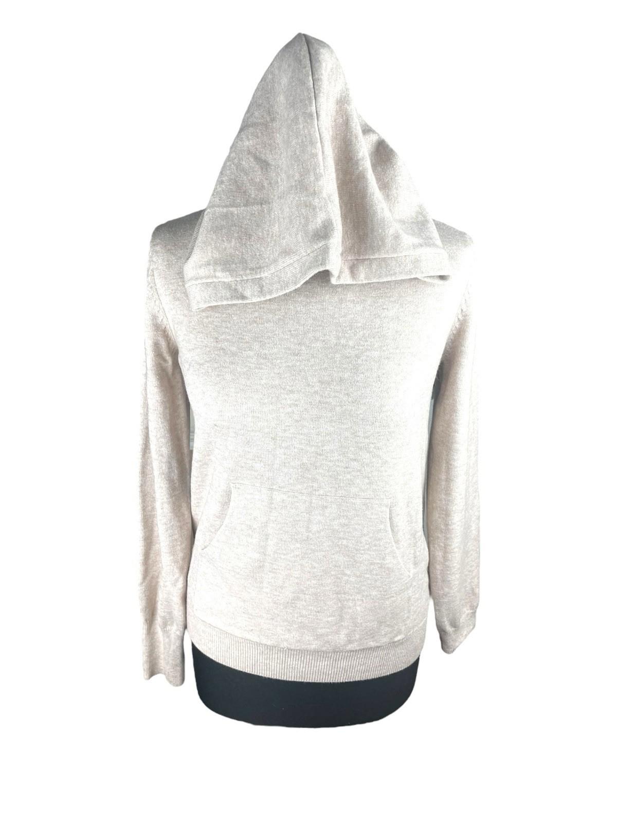 Primark Beige Hooded Jumper Relaxed Fit Women's UK Size 2XS