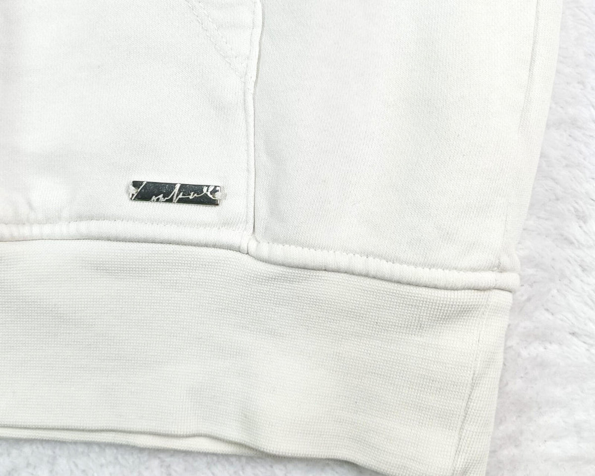 The Couture Club Hoodie Men's UK Size S White Jersey Pockets Logo Embroidered