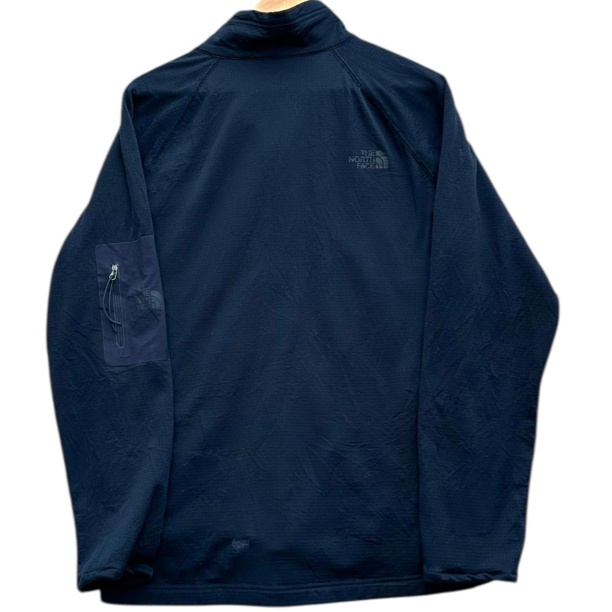 Navy North Face Wind Breaker Men's UK Size L Blue Magnolia Long Sleeve Coat Jacket