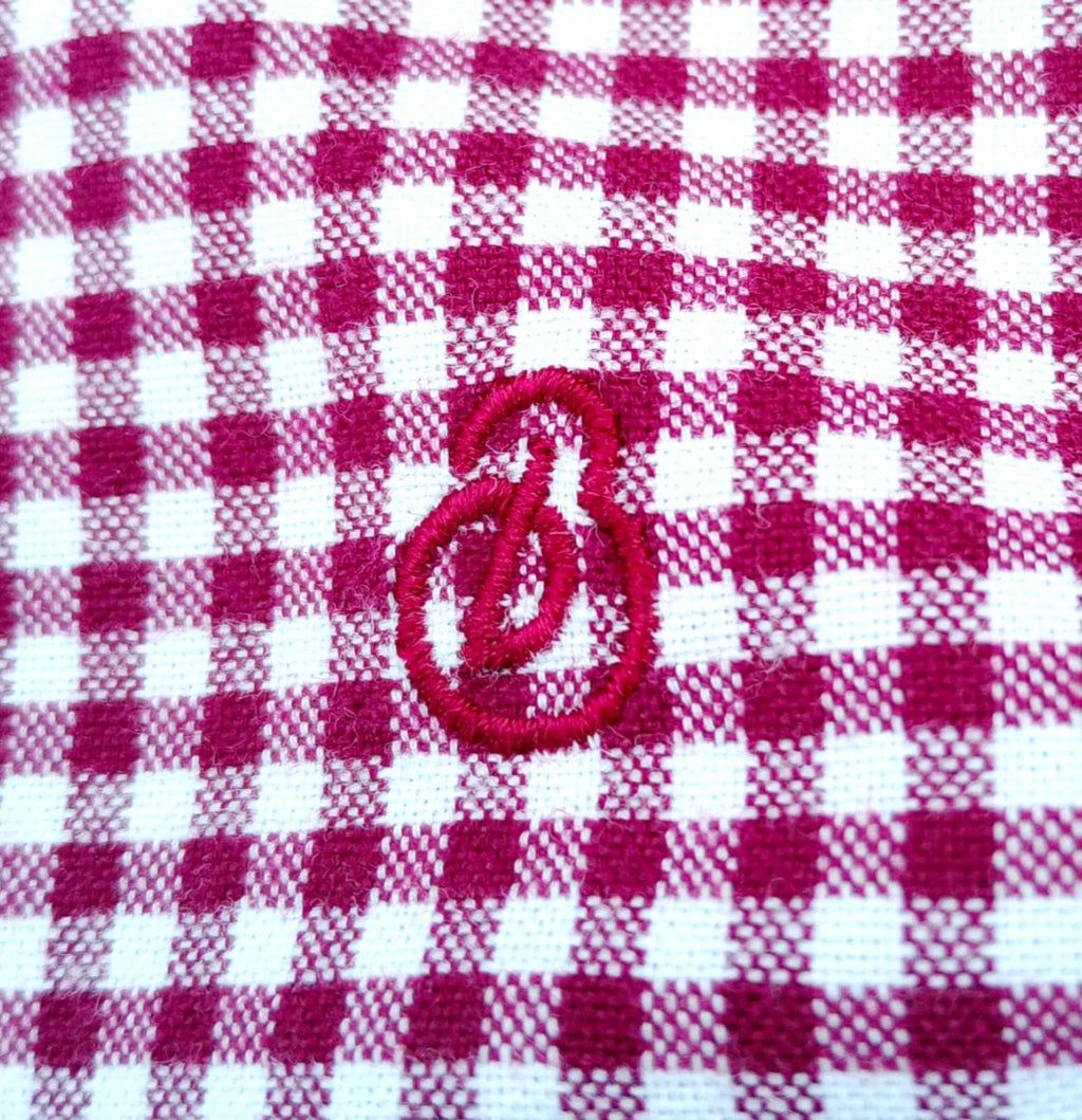 Burton Red Check Long Sleeved Shirt 100% Cotton Men's UK Size XL