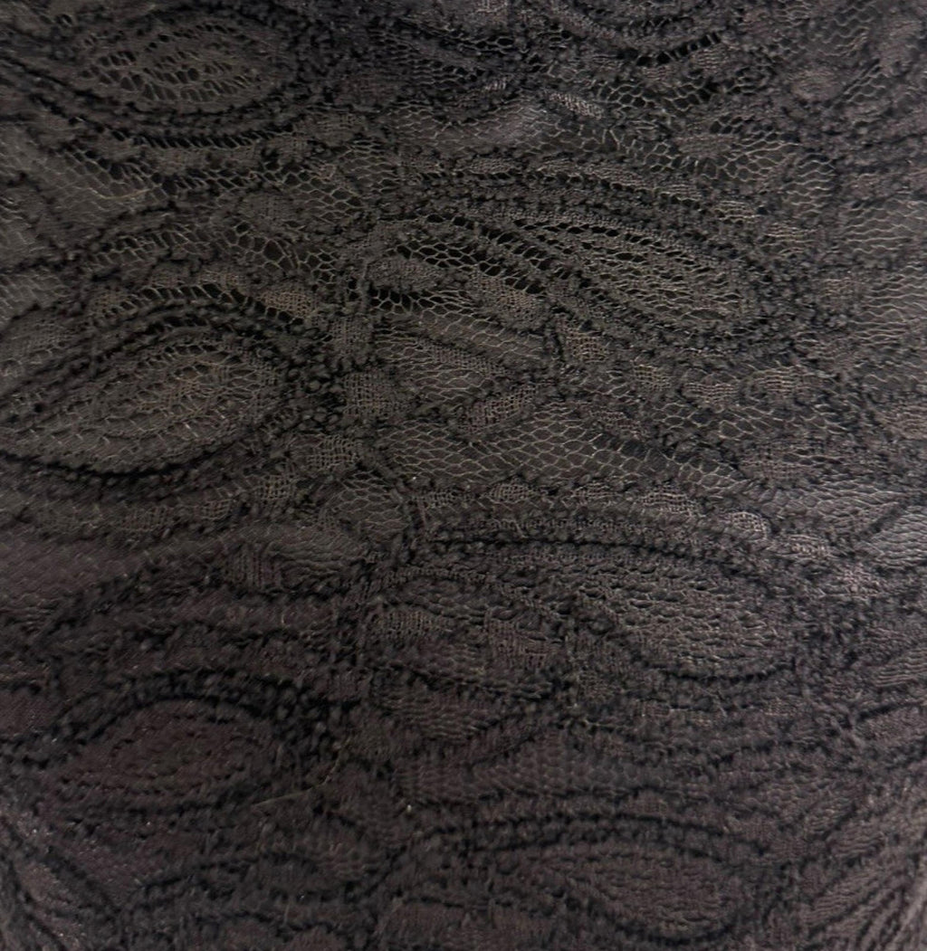 AX Paris Black Lace Dress Knee Length Cut Out Waistband Women's UK Size 8