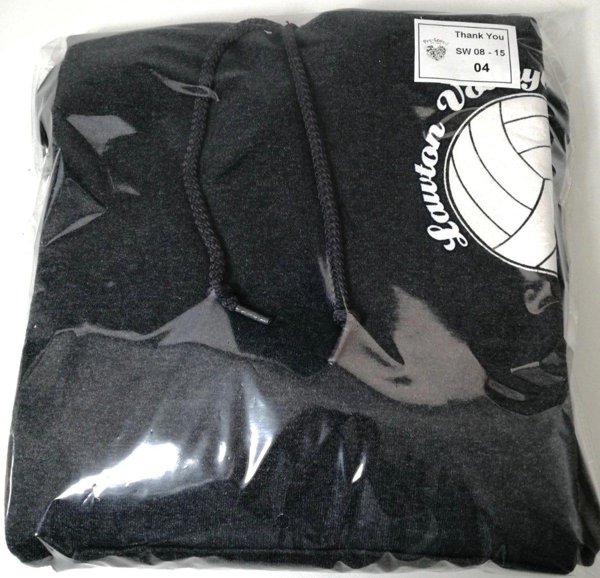 Lawton Volleyball Hoodie Men's Size M Slate Grey Jersey Hooded Pockets Sports