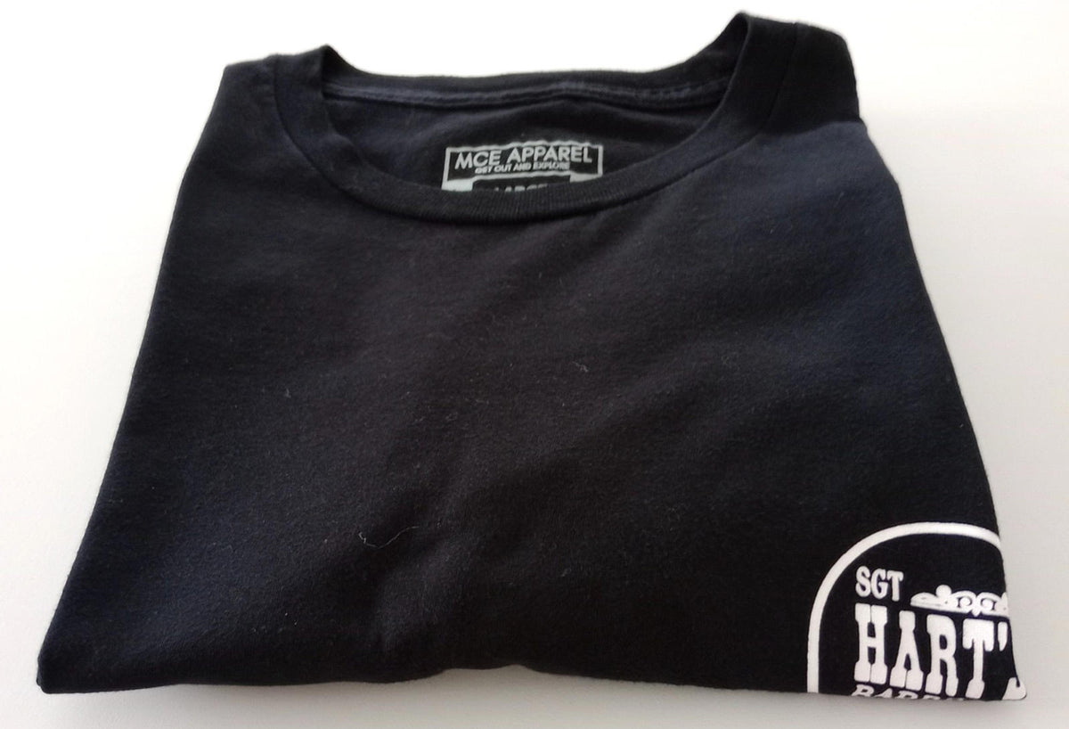 MCE Apparel Black Body By Brisket T-Shirt Men's UK Size L Black Crew Neck BBQ Sauce Graphic Print