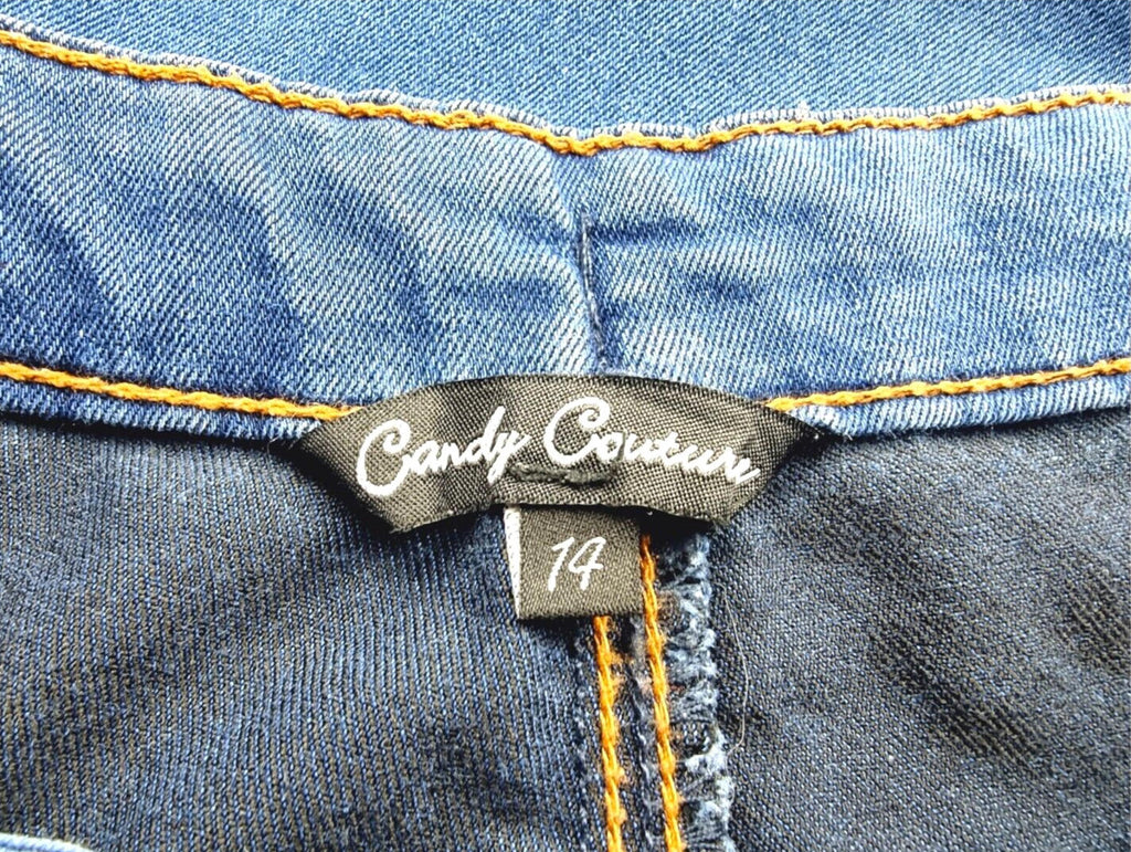 Candy Couture Blue Candy Couture Jeans Junior Girls W26 L28 Blue Cotton Stretch Denim Leggings