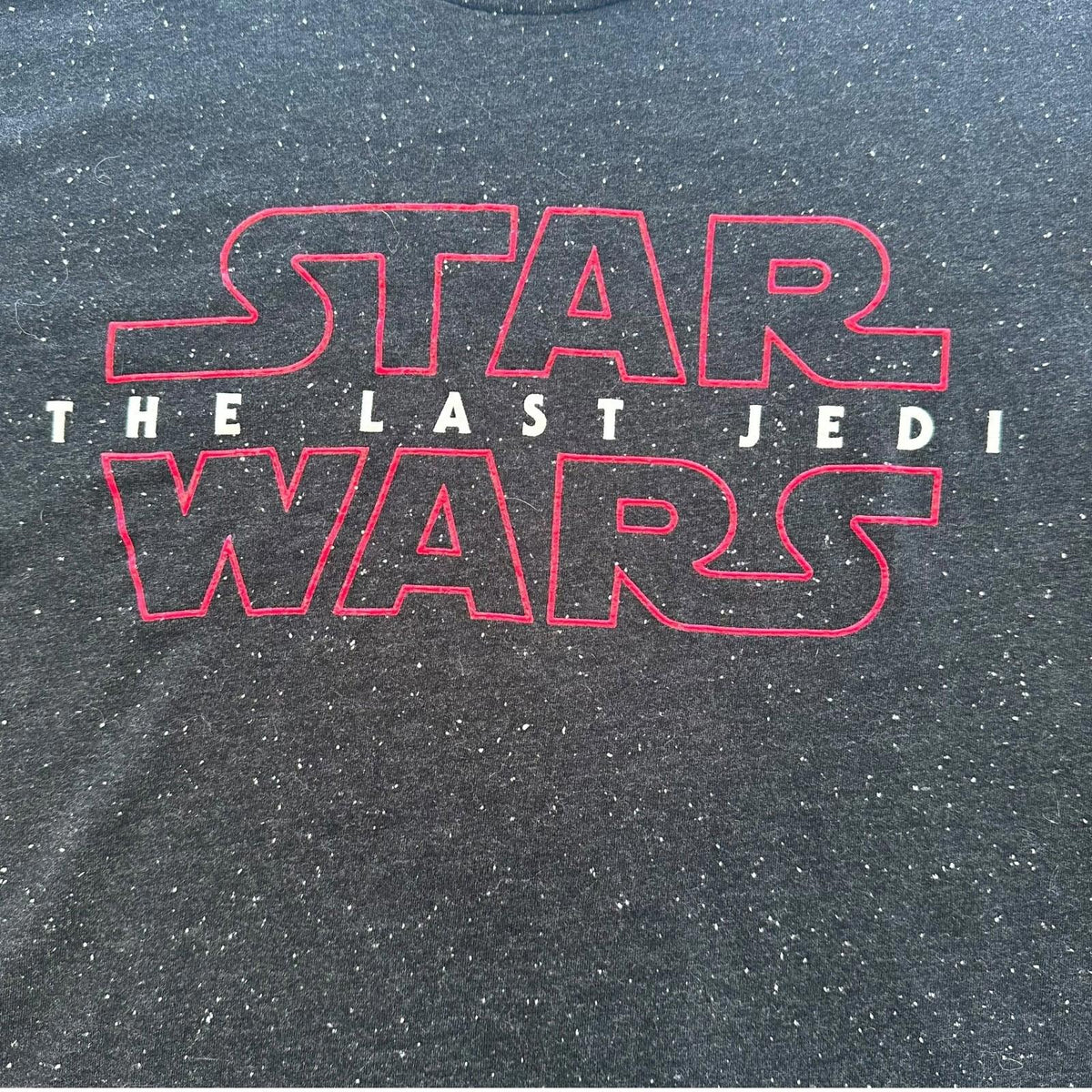 Star Wars T-Shirt Last Jedi Black Graphic Print Men's UK Size Medium M