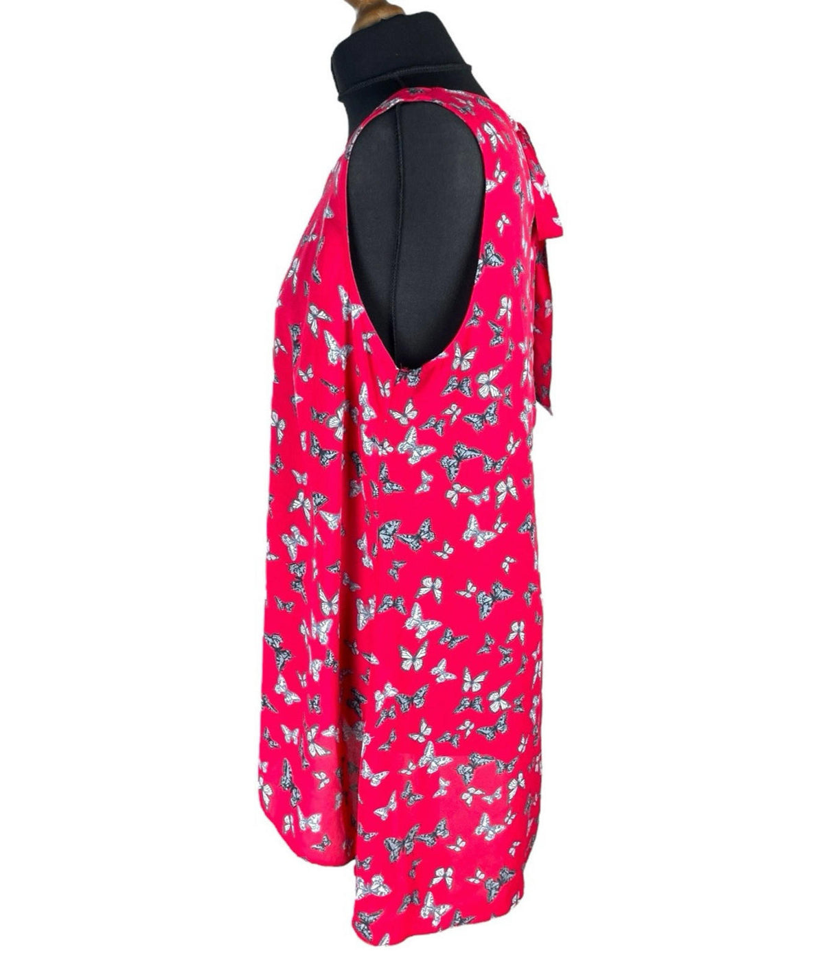 George Red Thin Vest Top Butterfly Print Women's UK Size 16