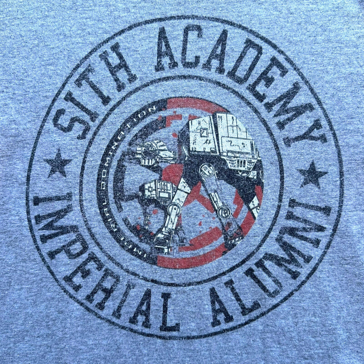 Star Wars T-Shirt Men's UK Size M Grey Imperial Alumni Crew Neck Graphic Print