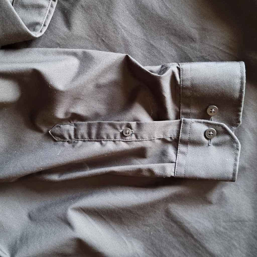 George Shirt Black Long Sleeve Men's UK Size 2XL XXL 49" Chest