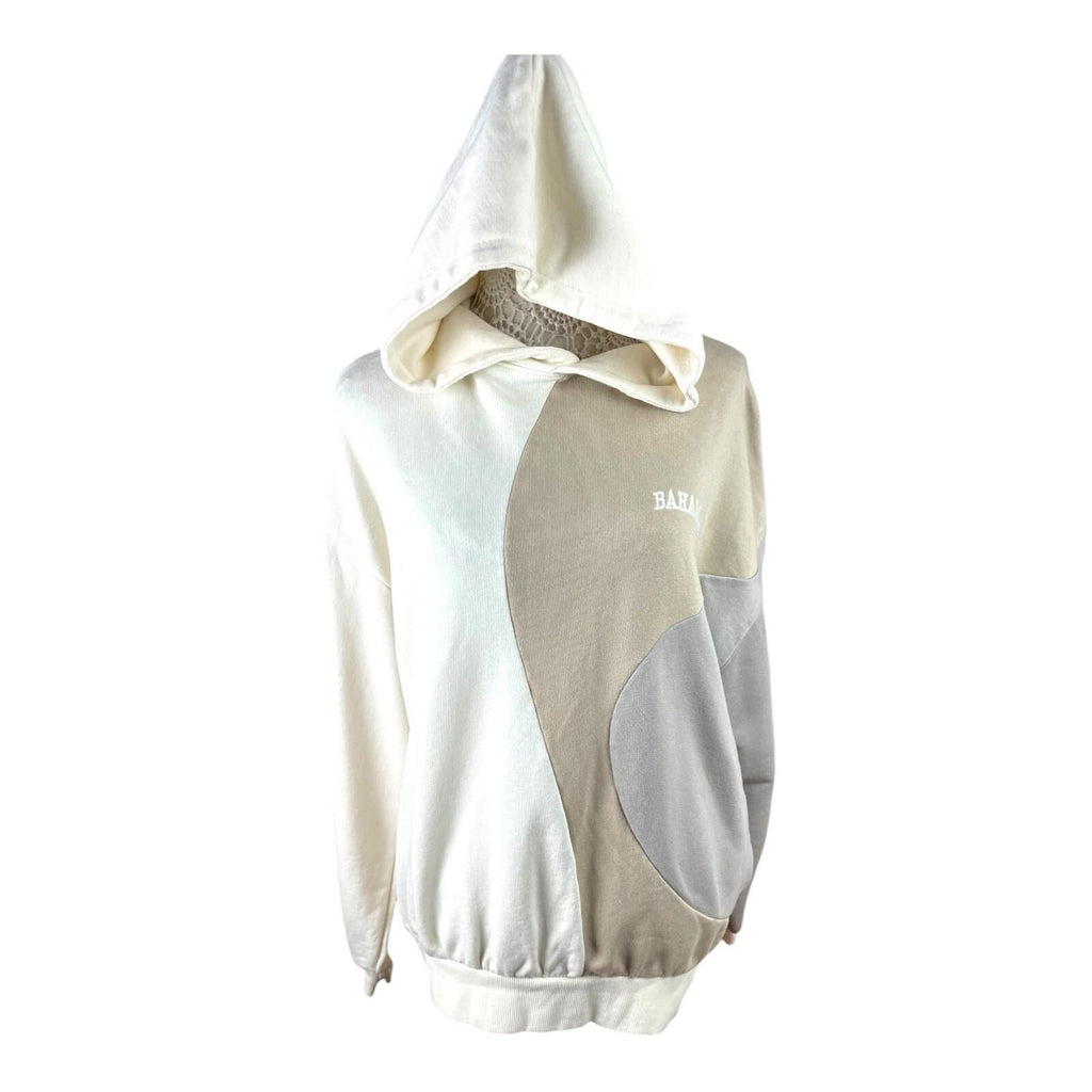 Pull&Bear Hoodie Neutral Colour Block Bahamas Women’s UK Size XS