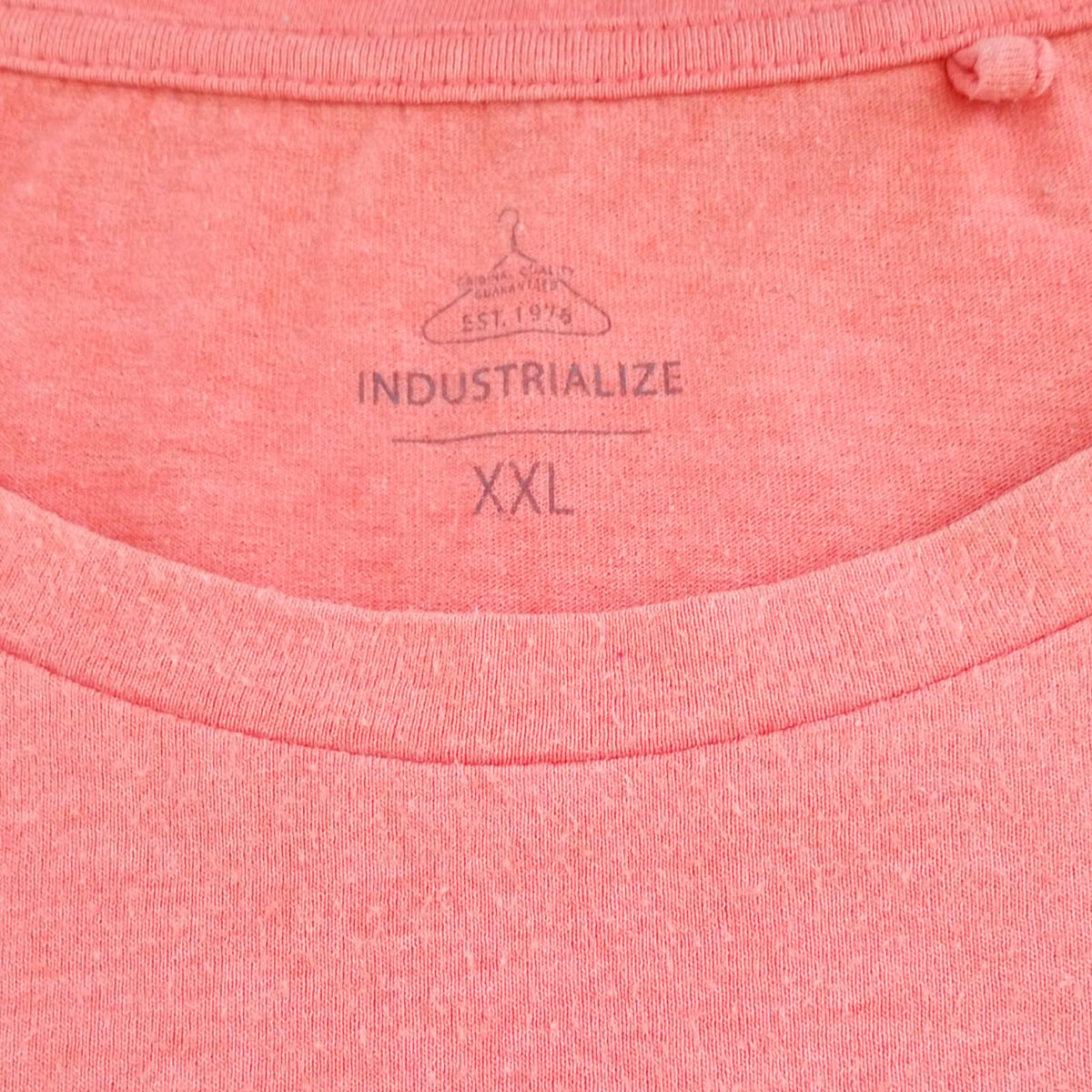 Industrialize T-Shirt Orange Graphic Print Easy Care Men's UK Size XXL Chest 46"
