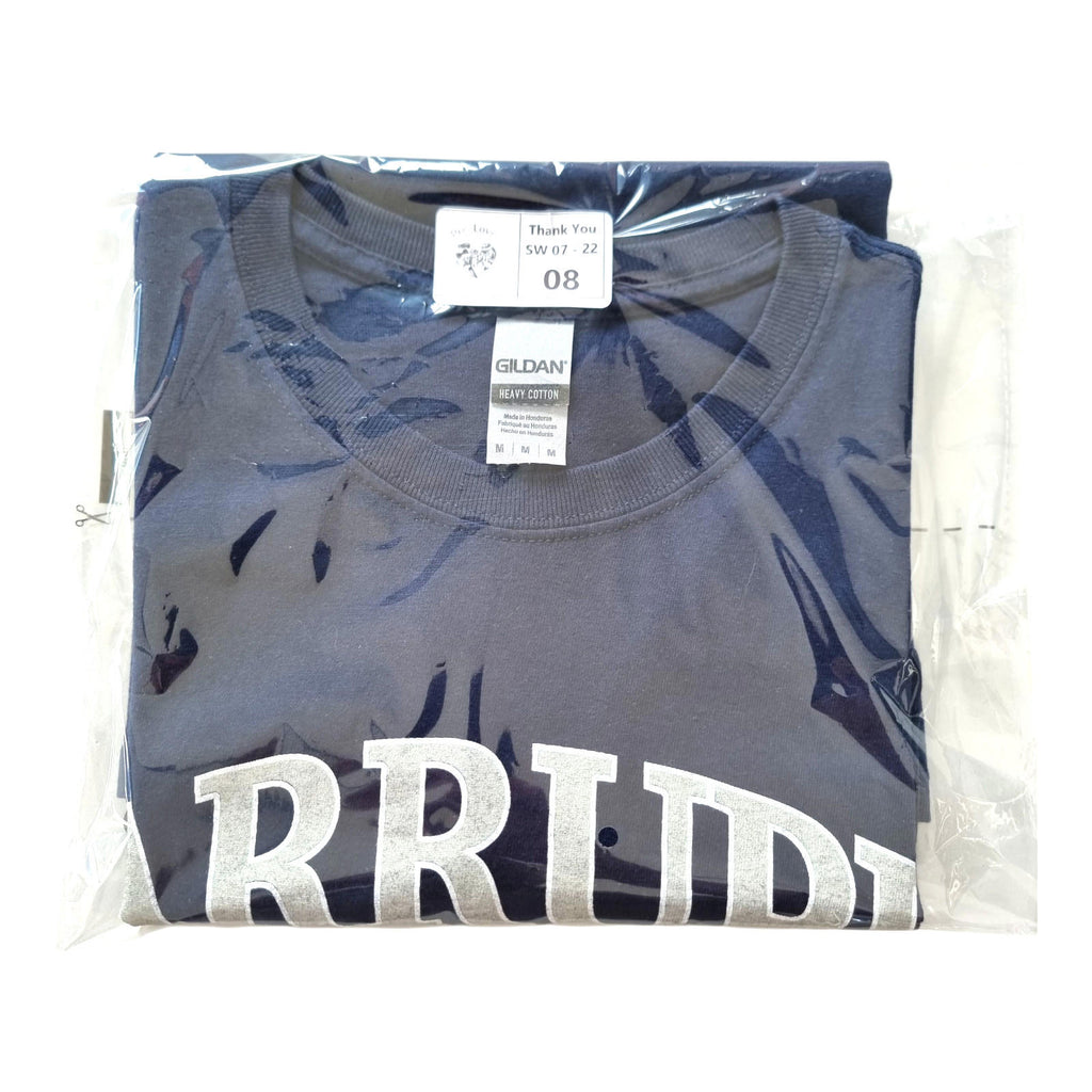 Gildan Blue Arrupe Jesuit Graphic Print T-Shirt Men's UK Size M Blue Crew Neck 100% Cotton