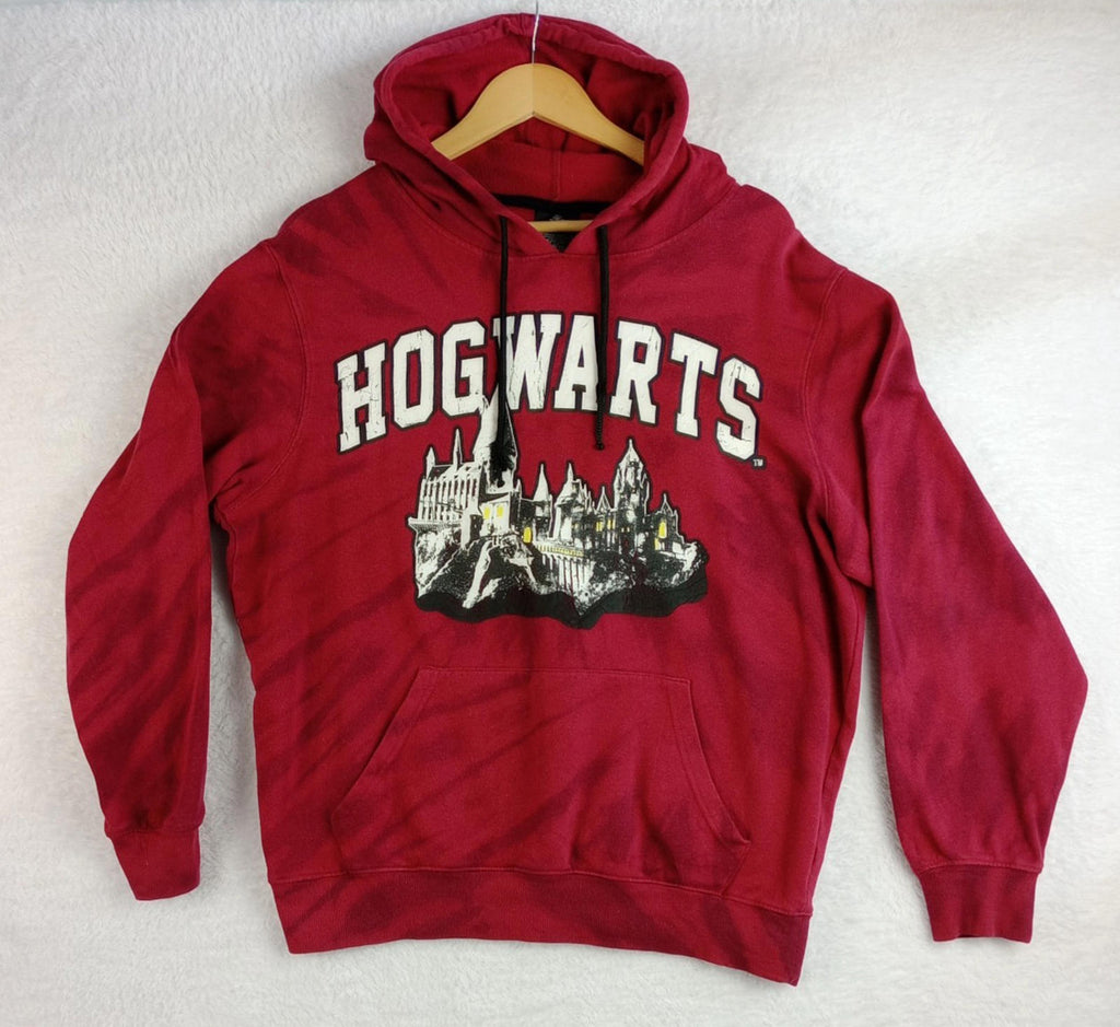Wizarding World Of Harry Potter Red Wizarding World Harry Potter Hoodie Men's UK Size M Red Jersey Hooded Pockets