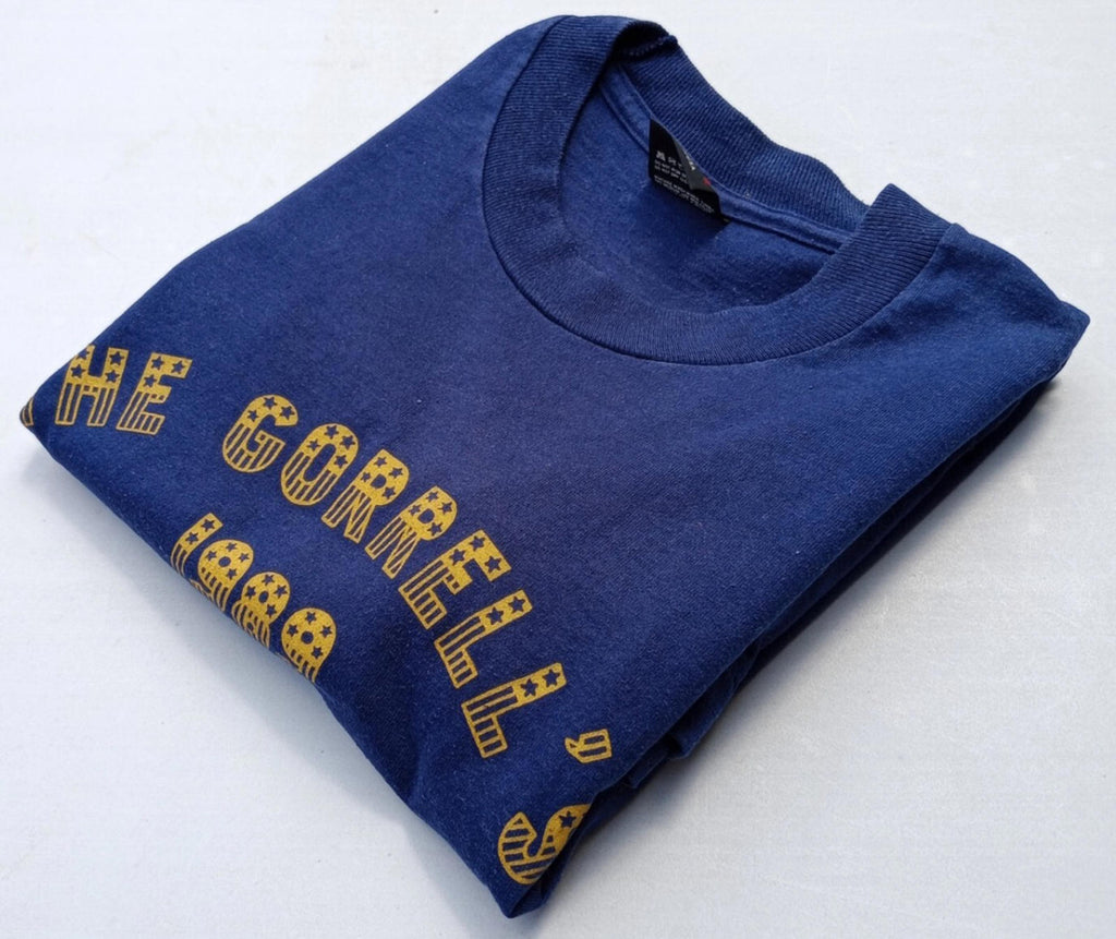 Screen Stars Best T Shirt Men's UK Size L Blue Graphic Print 4th July American
