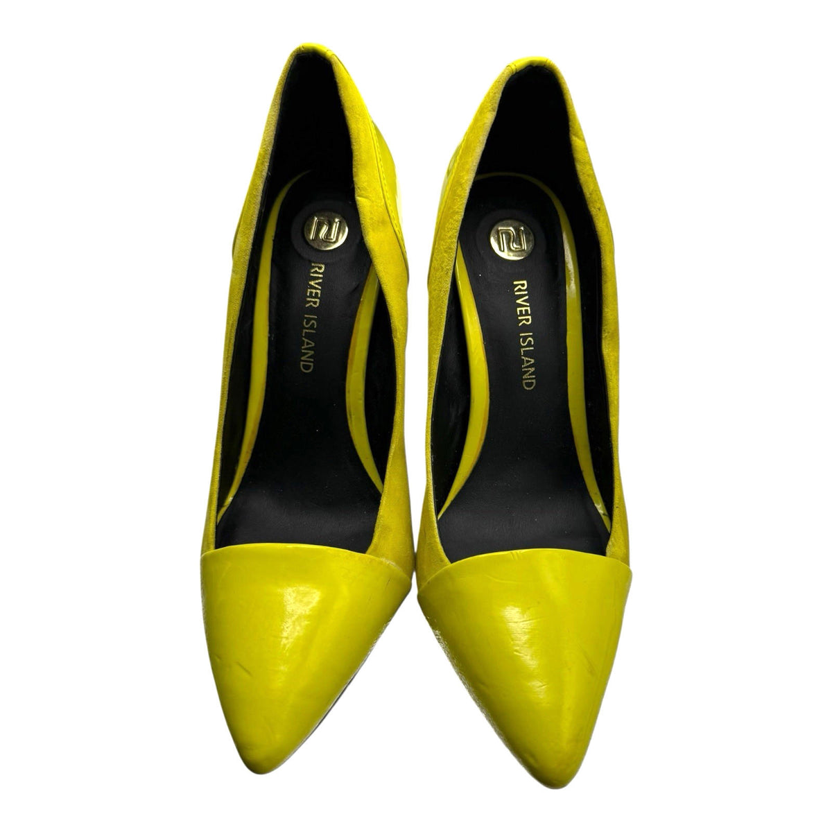 River Island Yellow River Island Yellow Shoes Stiletto Pointed Toe Women's UK Size 6