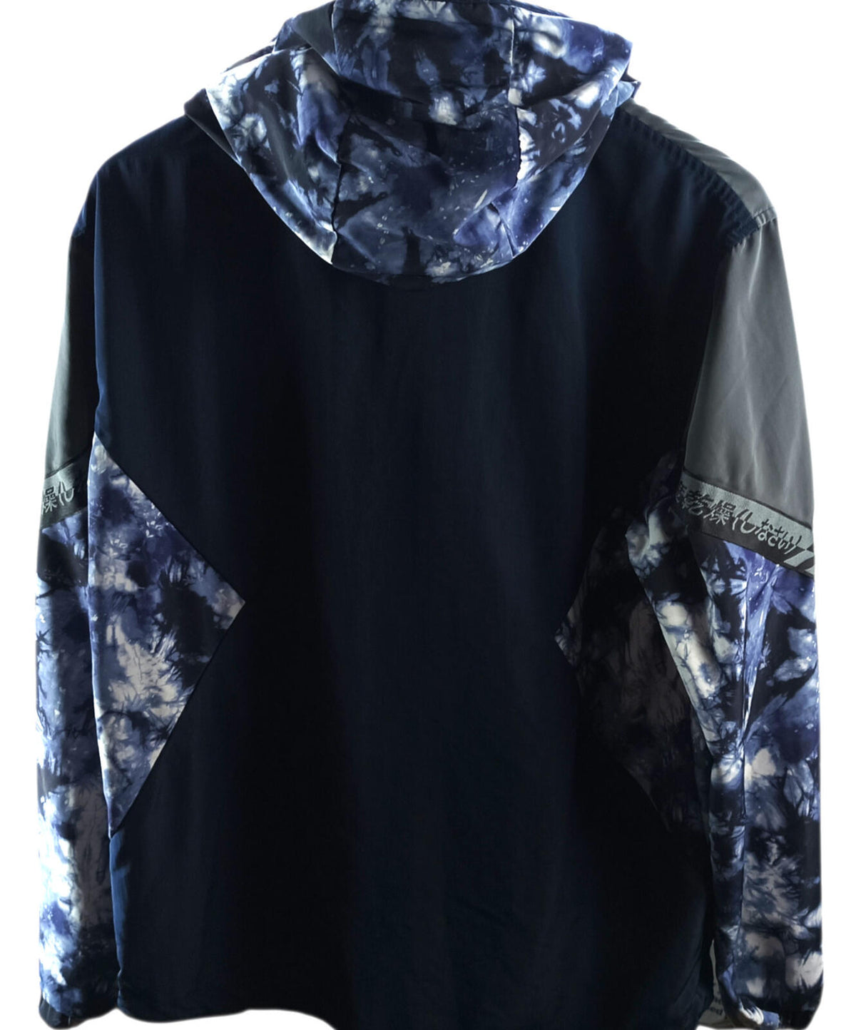 Superdry Cagoule Men's UK Size S Blue Overhead Floral Design 1/4 Zip Pocket