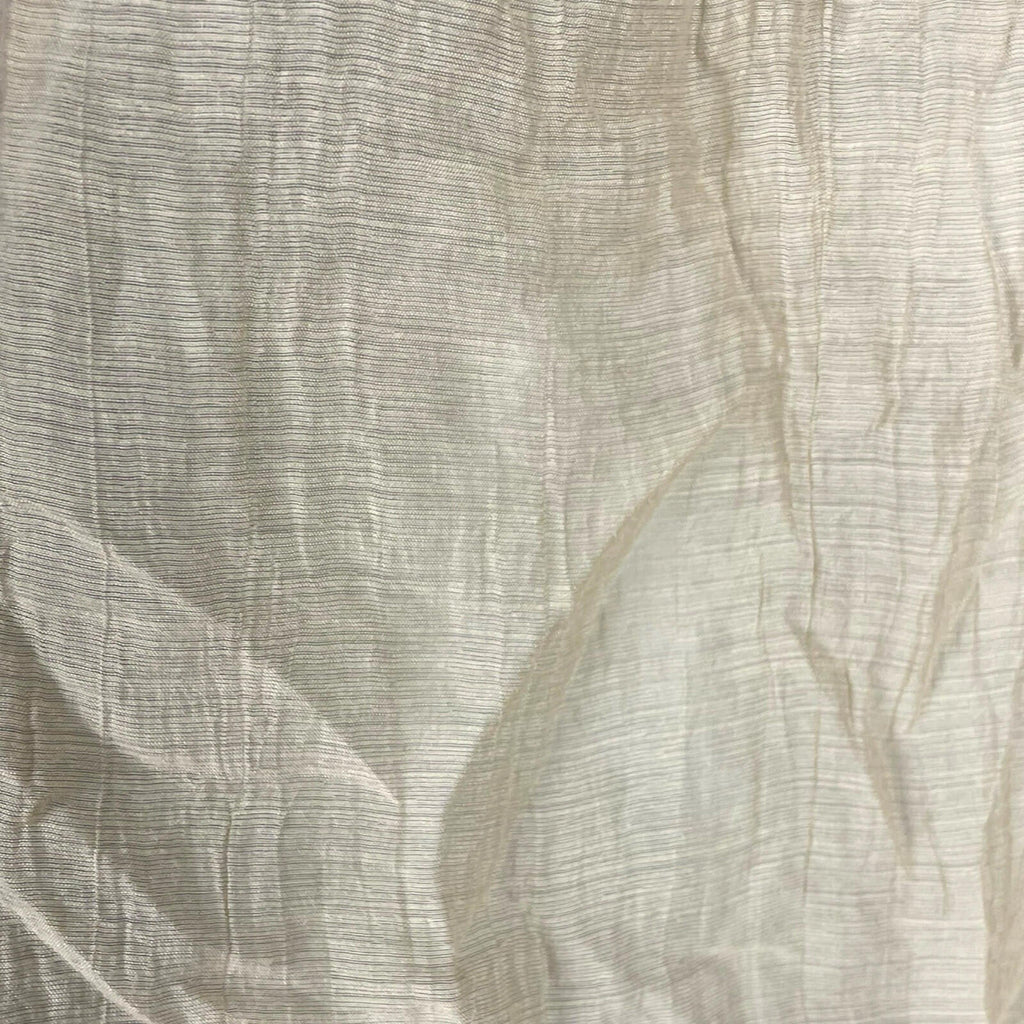 Primark Sheer Shirt Blouse Women’s UK Size S Button Up Crinkle Effect Beige