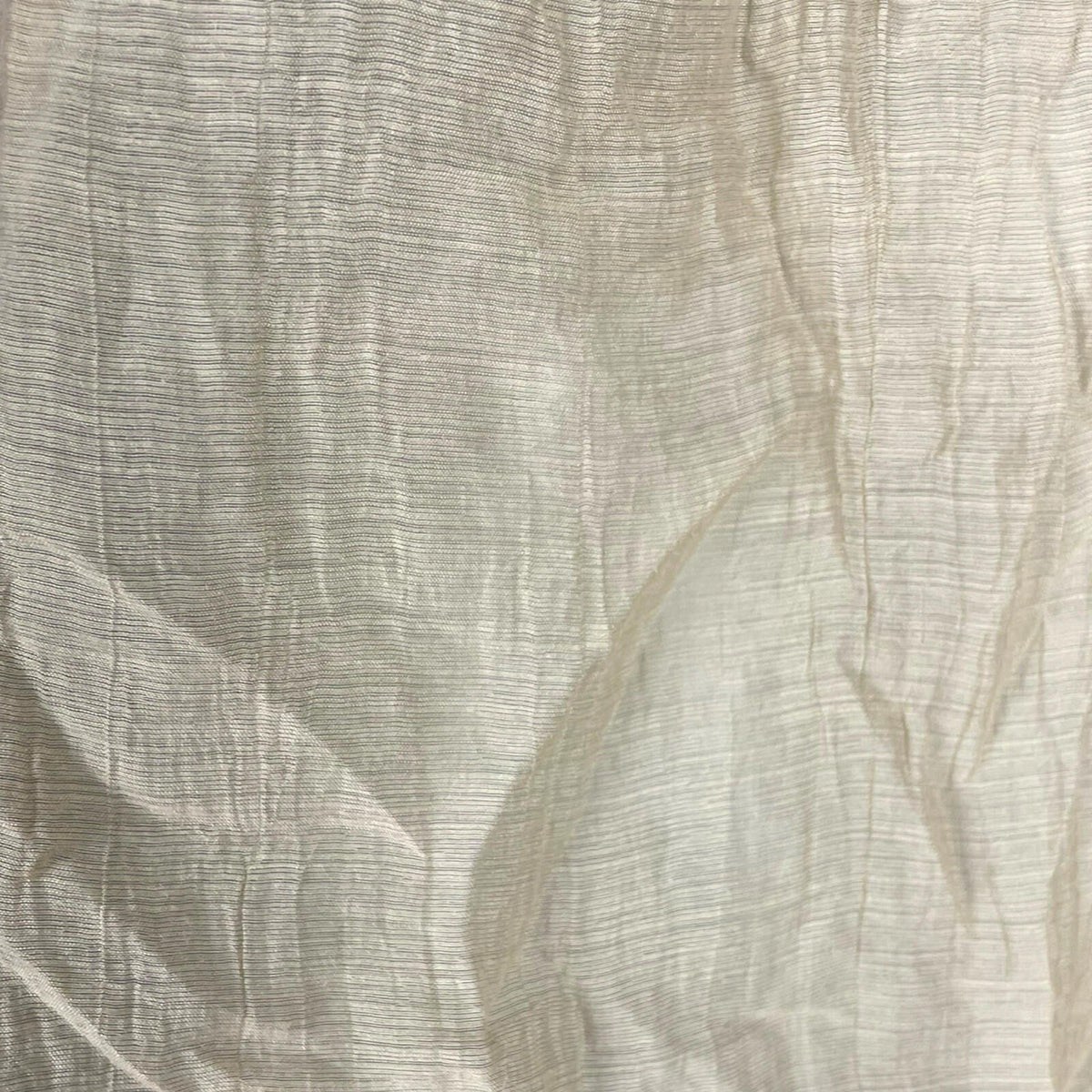 Primark Sheer Shirt Blouse Women’s UK Size S Button Up Crinkle Effect Beige