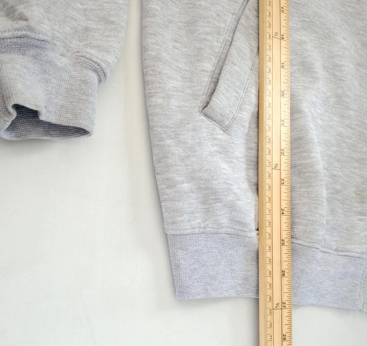 Sport TeK Gray USA High School Seniors Hoodie Men's UK Size M Grey Hooded Pockets Zip Front