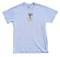 Gildan Gray Softball Camp Graphic Print T-Shirt Men's UK Size M Grey Crew Neck Cotton Mix
