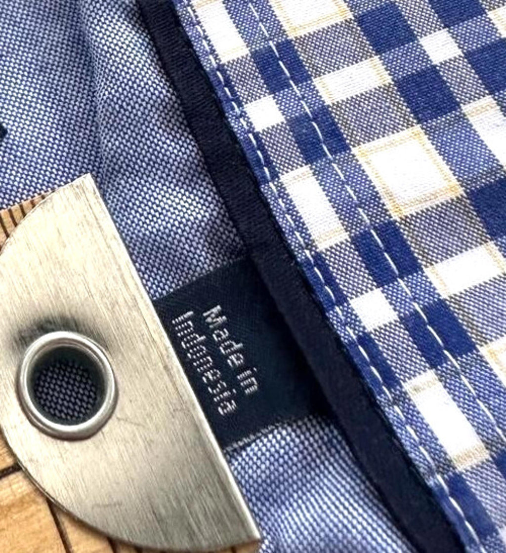 Tommy Hilfiger Shirt Men's UK Size M Blue Check Long Sleeve Pockets