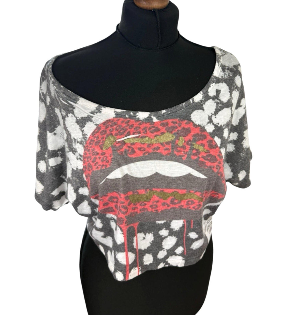 Understar White Understar Cropped T-shirt Graphic Print Relaxed Fit Women's UK Size M
