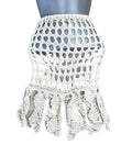 Knitwear Uk Beige Cream Crochet Style Beach Mini Skirt Women's UK Size XXS