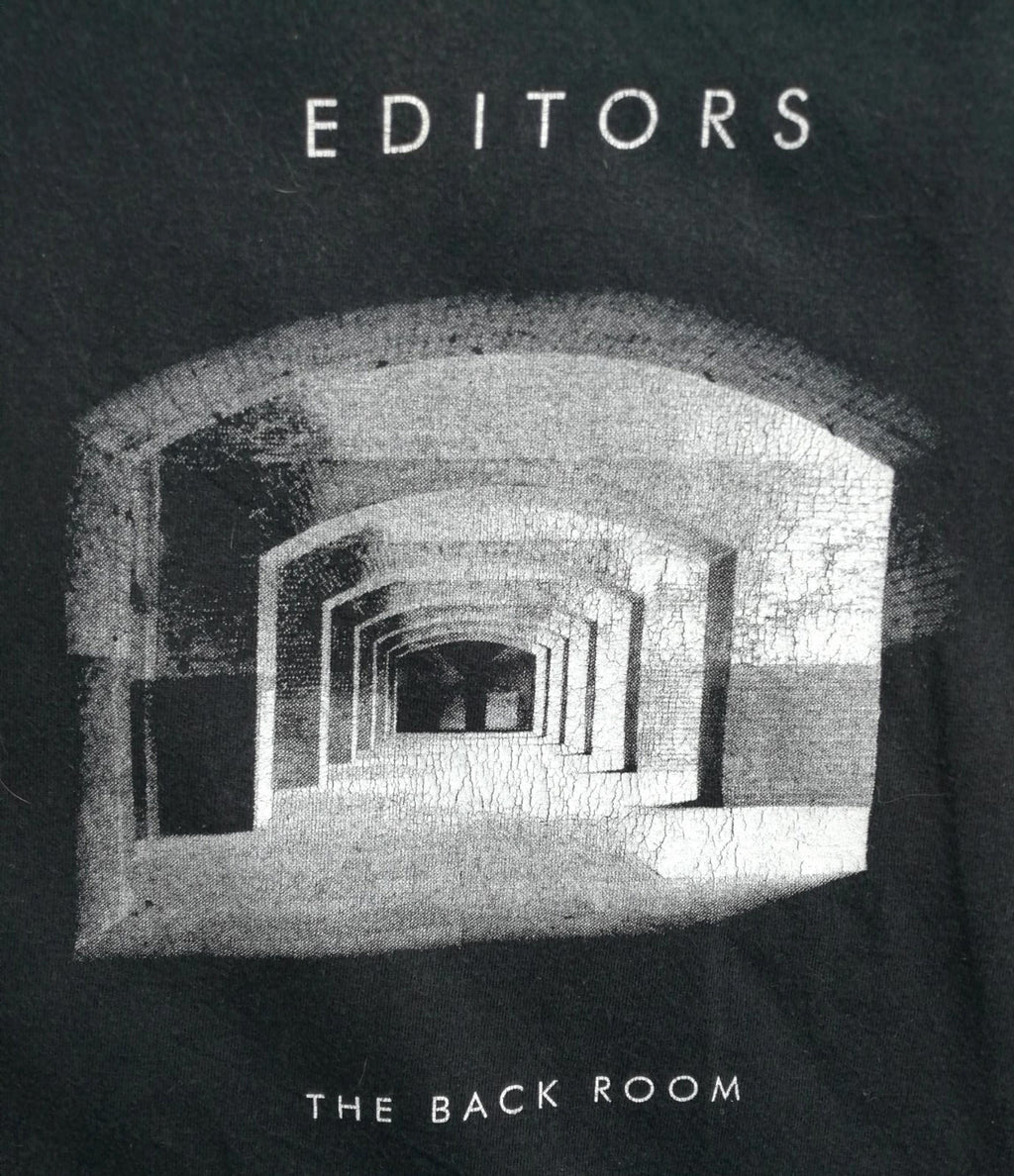 Continental Black Back Room Liminal Graphic Print T-Shirt Men's Size L Black Crew Neck 100% Cotton
