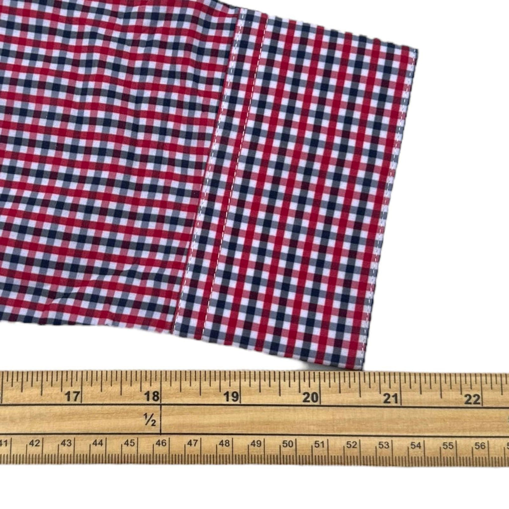 Nautica Button Up Plaid Shirt Men's UK Size L Slim Fit Long Sleeve Pockets