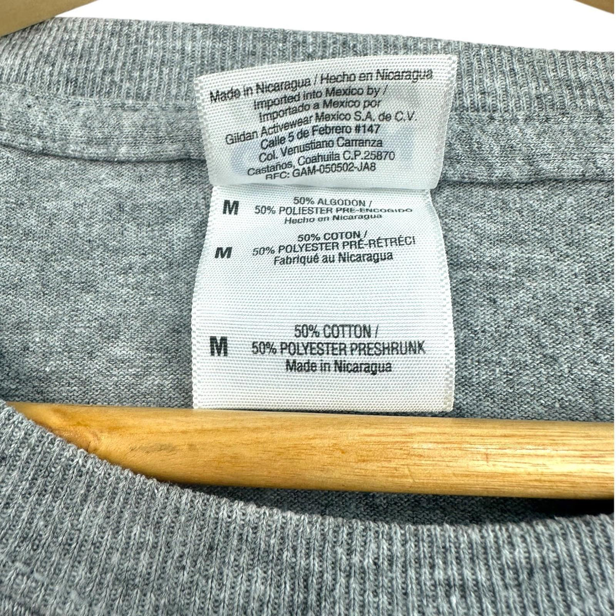 Gildan Gray Tully Lacrosse T-Shirt Men's UK Size M Grey Graphic Print Short Sleeve Crew Neck