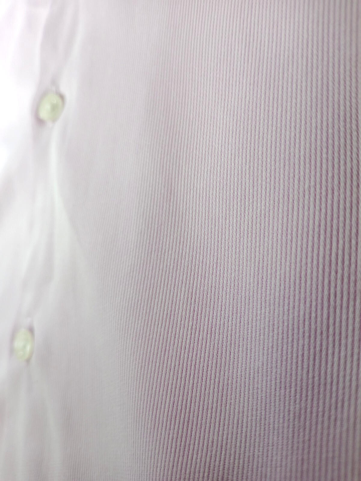 St George By Duffer Shirt Men's UK Size S Pink Stripe 100% Cotton Slim Fit
