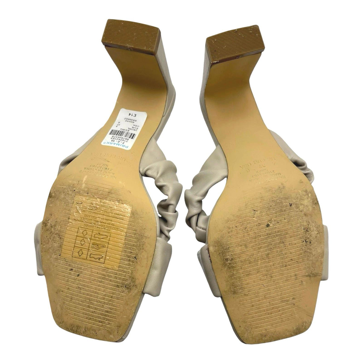 Primark Block Heel Sandal Shoes Cross Strap Women's UK Size 4